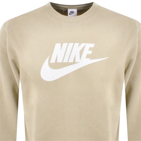 nike beige weiß|beige Nike crewneck.